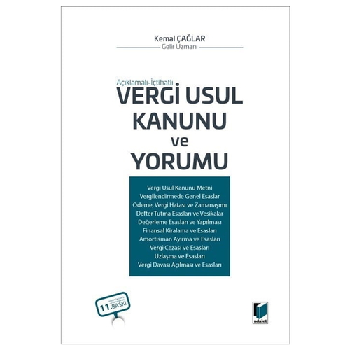 Vergi Usul Kanunu ve Yorumu Açıklamalı ve İçtihatlı - Kemal Çağlar