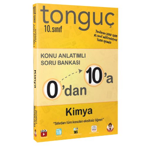 10. Sınıf 0\'dan 10\'a Kimya Konu Anlatımlı Soru Bankası Tonguç Akademi Yayınları