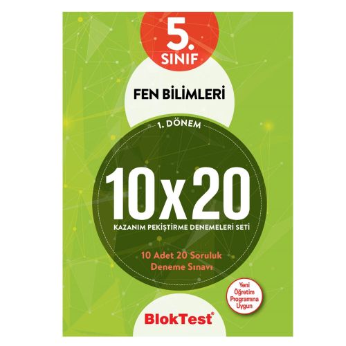 5. Sınıf Fen Bilimleri 1. Dönem 10x20 Kazanım Pekiştirme Denemeleri Tudem Yayınları