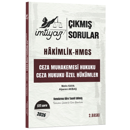 İmtiyaz Hakimlik-HMGS CMK Ceza Hukuku Özel Hükümler Çıkmış Sorular İmtiyaz Yayınları 2026
