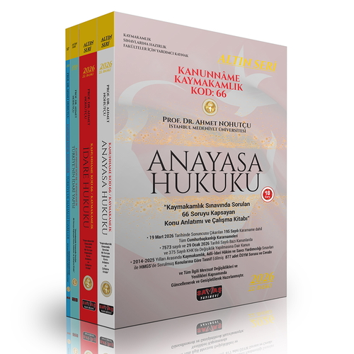 KANUNNAME Kaymakamlık Kod: 66 Savaş Yayınları Nisan 2026