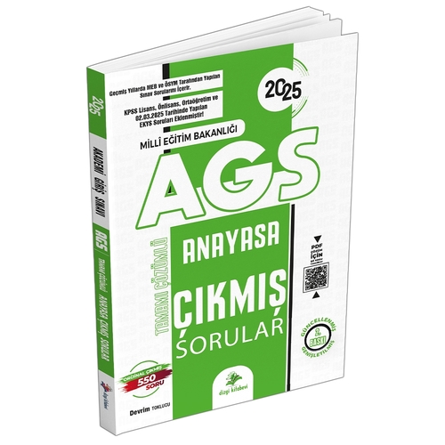 MEB AGS Anayasa Çıkmış Sorular Dizgi Kitap Yayınları 2025
