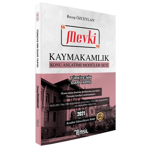 Mevki Türkiye\'nin İdari Yapısı Konu Anlatımı Temsil Kitap Yayınları 2021