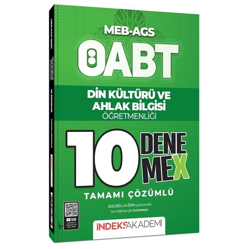 ÖABT MEB AGS Din Kültürü ve Ahlak Bilgisi 10 DenemeX İndeks Akademi Yayınları 2025