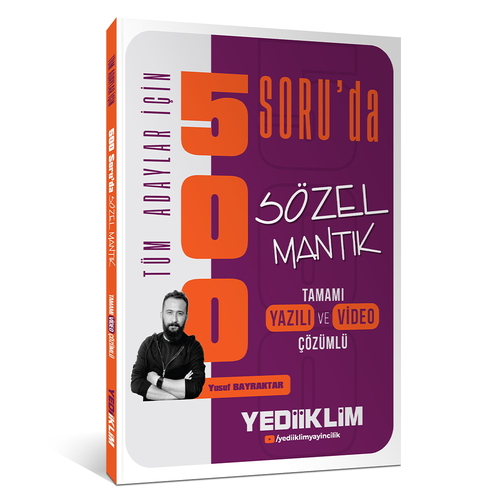 Tüm Adaylar İçin 500 Soru\'da Sözel Mantık Soru Bankası Yediiklim Yayınları 2025