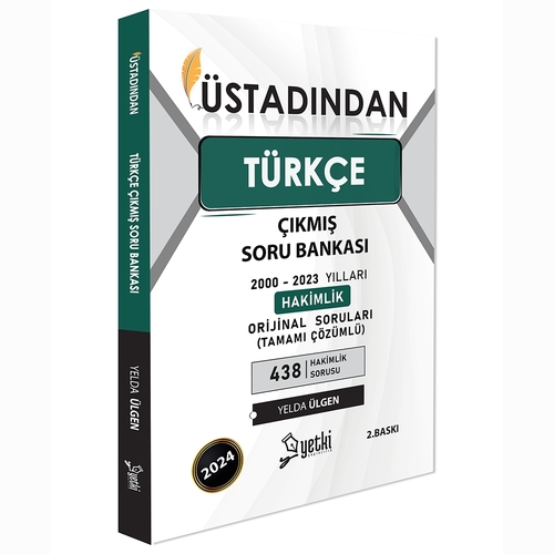 Üstadından Türkçe Hakimlik Çıkmış Soru Bankası Yetki Yayınları 2024