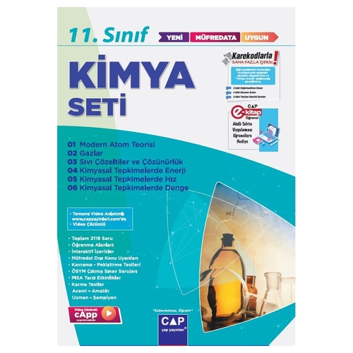 11. Sınıf Anadolu Lisesi Kimya Seti Çap Yayınları