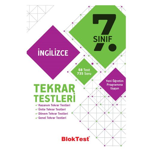 7. Sınıf İngilizce Tekrar Testleri Tudem Yayınları