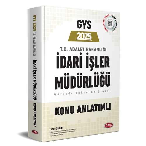 GYS Adalet Bakanlığı İdari İşler Müdürlüğü Konu Anlatımlı Data Yayınları 2025