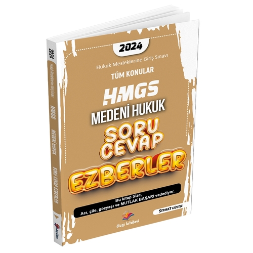 HMGS Medeni Hukuk Soru Cevap Ezberler Dizgi Kitap Yayınları 2024
