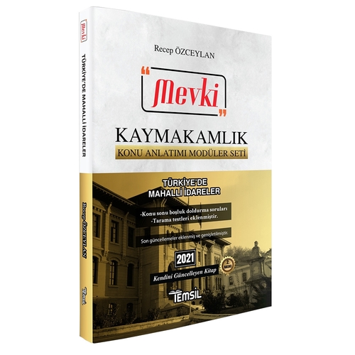 Mevki Türkiye\'de Mahalli İdareler Konu Anlatımlı Temsil Kitap Yayınları 2021