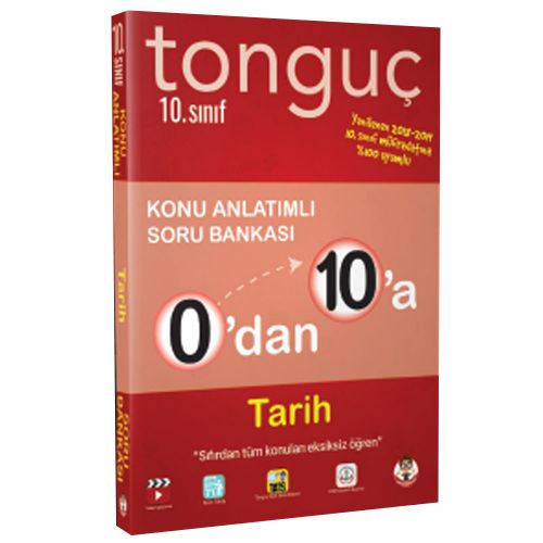 10. Sınıf 0\'dan 10\'a Tarih Konu Anlatımlı Soru Bankası Tonguç Akademi Yayınları