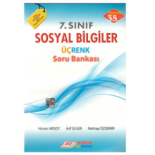 7. Sınıf Sosyal Bilgiler Üçrenk Soru Bankası Esen Yayınları