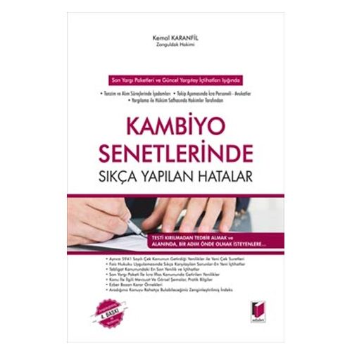 Kambiyo Senetlerinde Sıkça Yapılan Hatalar - Kemal Karanfil