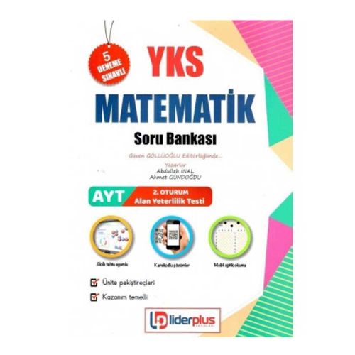 YKS 2. Oturum AYT Matematik Soru Bankası 5 Deneme İlaveli Lider Plus Yayınları
