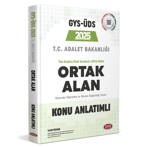 Adalet Bakanlığı GYS ÜDS Ortak Alan Konu Anlatımlı Data Yayınları 2025