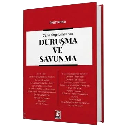 Ceza Yargılamasında Duruşma ve Savunma - Ümit Rona