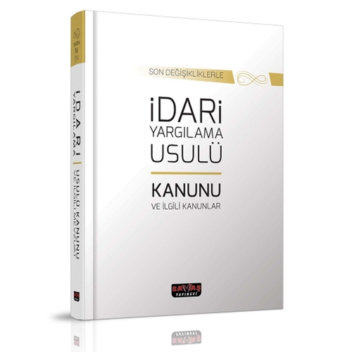 İdari Yargılama Usulü Kanunu (Karton Kapak) - Savaş Yayınları 2020