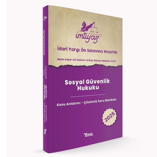 İmtiyaz İYÖS Sınavına Hazırlık Sosyal Güvenlik Hukuku Konu Anlatımı Soru Bankası Temsil Kitap Yayınları 2025