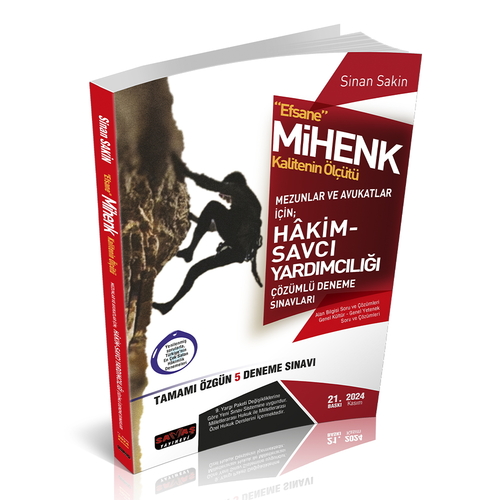 Kelepir Ürün İadesizdir - Soru Avcısı MİHENK Mezunlar İçin Adli Yargı 7 Deneme Kasım 2024