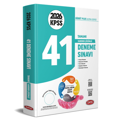 KPSS Genel Yetenek Genel Kültür 41 Deneme Sınavı Data Yayınları 2026