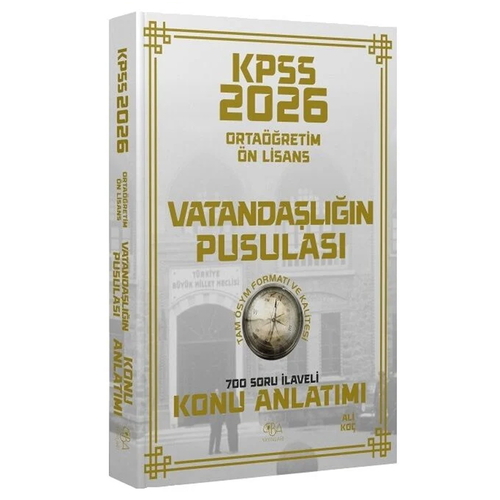 KPSS Ortaöğretim Ön Lisans Vatandaşlığın Pusulası Konu Anlatımı CBA Yayınları 2026