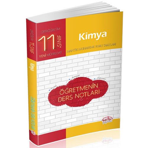 11. Sınıf Kimya Öğretmenin Ders Notları Editör Yayınları