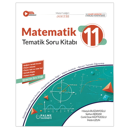 11. Sınıf Joker Matematik Tematik Soru Kitabı Palme Yayınları