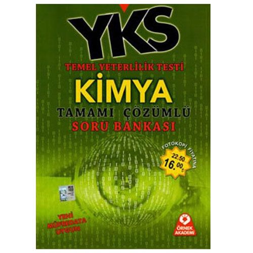 YKS TYT 1. Oturum Kimya Tamamı Çözümlü Soru Bankası Örnek Akademi Yayınları