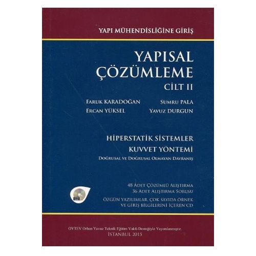 Yapısal Çözümleme Cilt: 2 - Faruk Karadoğan, Sumra Pala, Ercan Yüksel, Yavuz Durgun