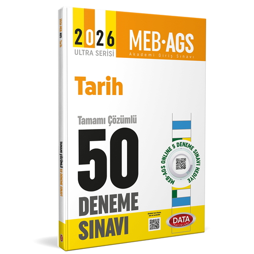 AGS Tarih Tamamı Çözümlü 50 Deneme Sınavı Data Yayınları 2026