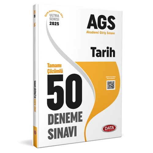 AGS Tarih Tamamı Çözümlü 50 Deneme Sınavı Data Yayınları 2025