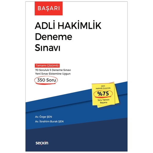Başarı Adli Hakimlik Deneme - Özge Şen, İbrahim Burak Şen