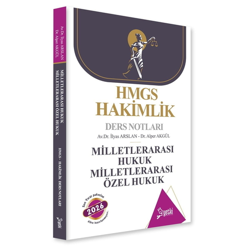 ÇSA HMGS Hakimlik Ders Notları Milletlerarası Hukuk Milletlerarası Özel Hukuk Yetki Yayınları 2026