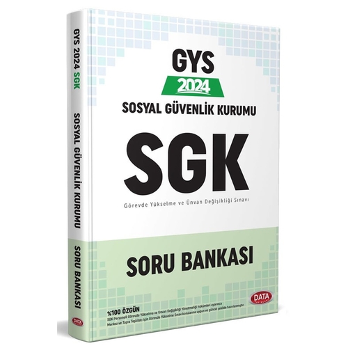 GYS Sosyal Güvenlik Kurumu SGK Soru Bankası Data Yayınları 2024