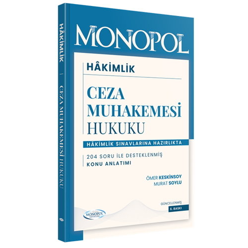 Hakimlik Ceza Muhakemesi Hukuku Konu Anlatım Monopol Yayınları 2026