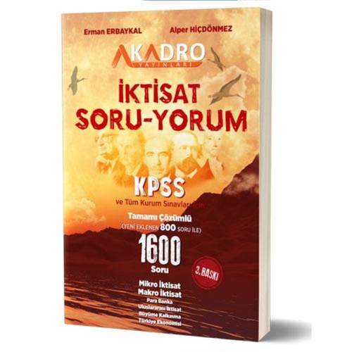 KPSS A Grubu İktisat Soru Yorum Soru Bankası A Kadro Yayınları 2023