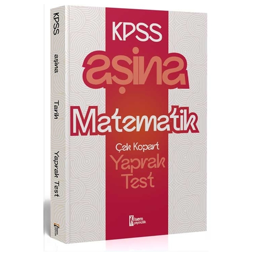KPSS Aşina Matematik Çek Kopart Yaprak Test İsem Yayınları 2025