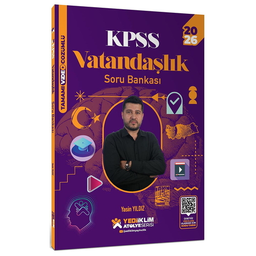 KPSS Genel Kültür Atölye Serisi Vatandaşlık Soru Bankası Yediiklim Yayınları 2026