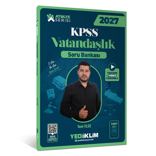 KPSS Genel Kültür Atölye Serisi Vatandaşlık Soru Bankası Yediiklim Yayınları 2027