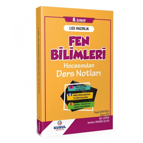 LGS Hazırlık Fen Bilimleri Ders Notları 8. Sınıf Kurul Yayınları