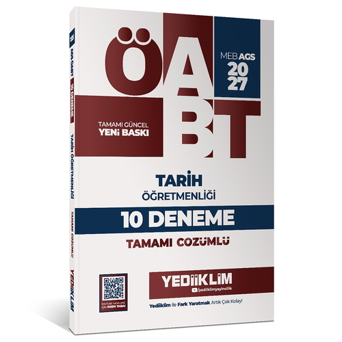 MEB AGS ÖABT Tarih Öğretmenliği Tamamı Çözümlü 10 Deneme Yediiklim Yayınları 2027