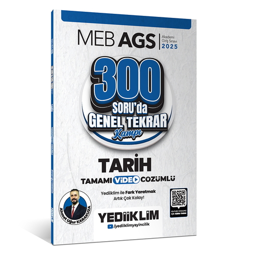MEB AGS Tarih 300 Soruda Tamamı Video Çözümlü Genel Tekrar Kampı Yediiklim Yayınları 2025