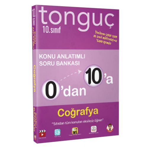 10. Sınıf 0\'dan 10\'a Coğrafya Konu Anlatımlı Soru Bankası Tonguç Akademi Yayınları