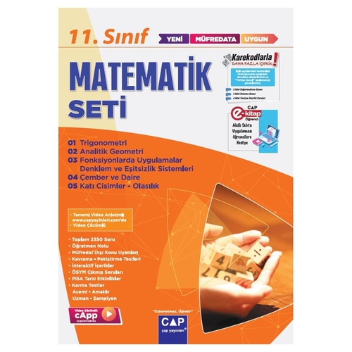 11. Sınıf Anadolu Lisesi Matematik Seti Çap Yayınları