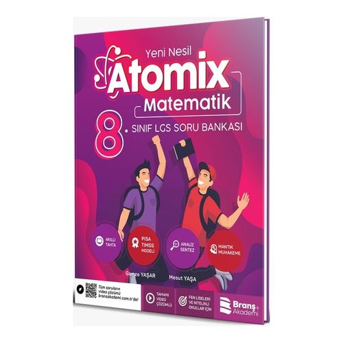8. Sınıf Yeni Nesil Atomix Matematik Soru Bankası Branş Akademi Yayınları