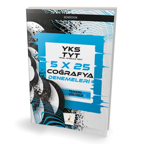 YKS TYT 5x25 Coğrafya Denemeleri Pelikan Yayınları