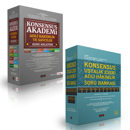 KONSENSUS Adli Konu ve Soru Seti Adli Yargı Hakim ve Savcı Yardımcılığı Sınavı 2025