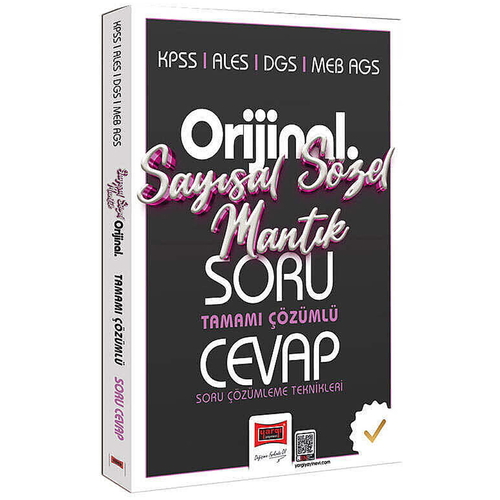 KPSS ALES DGS MEB AGS Orijinal Sayısal-Sözel Mantık Soru Cevap Kitabı Yargı Yayınları 2027