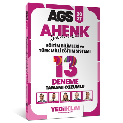 MEB AGS Ahenk Serisi Eğitim Bilimleri ve Türk Milli Eğitim Sistemi 13 Deneme Yediiklim Yayınları 2027